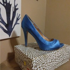 Style&co satin blue heels. (Worn once)